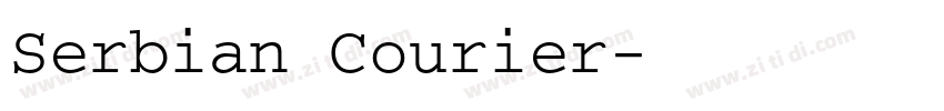 Serbian Courier字体转换